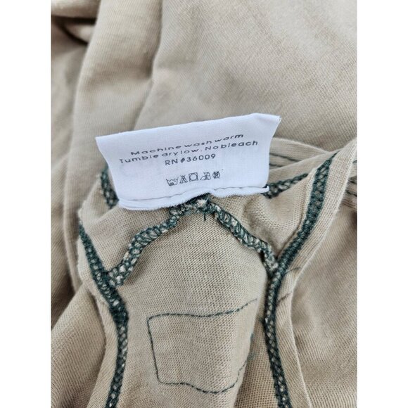 VTG Calvin Klein One Piece Bodysuit Mens XL Beige Cotton Unitard Tank - Picture 5 of 7